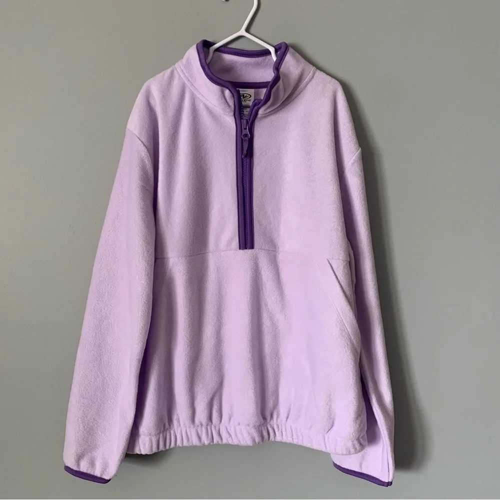 NWT. ATHLETIC WORKS Girls Microfleece Pullover